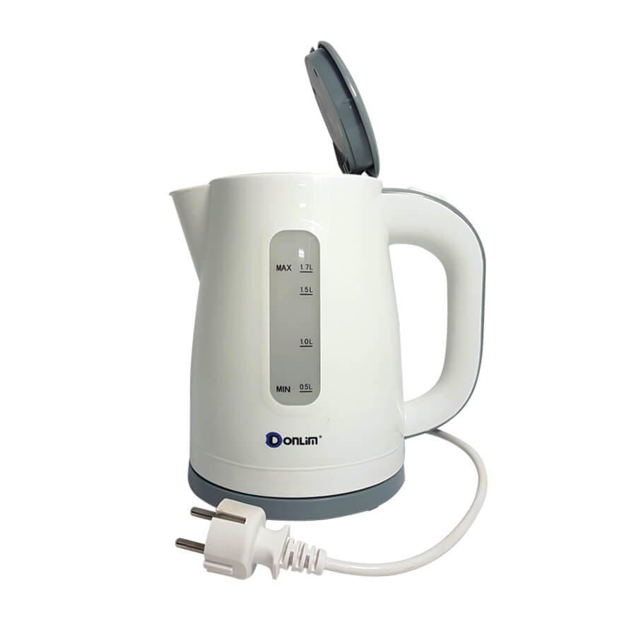 Bình đun siêu tốc donlim dk268 2200w nhựa trắng 1.7l
