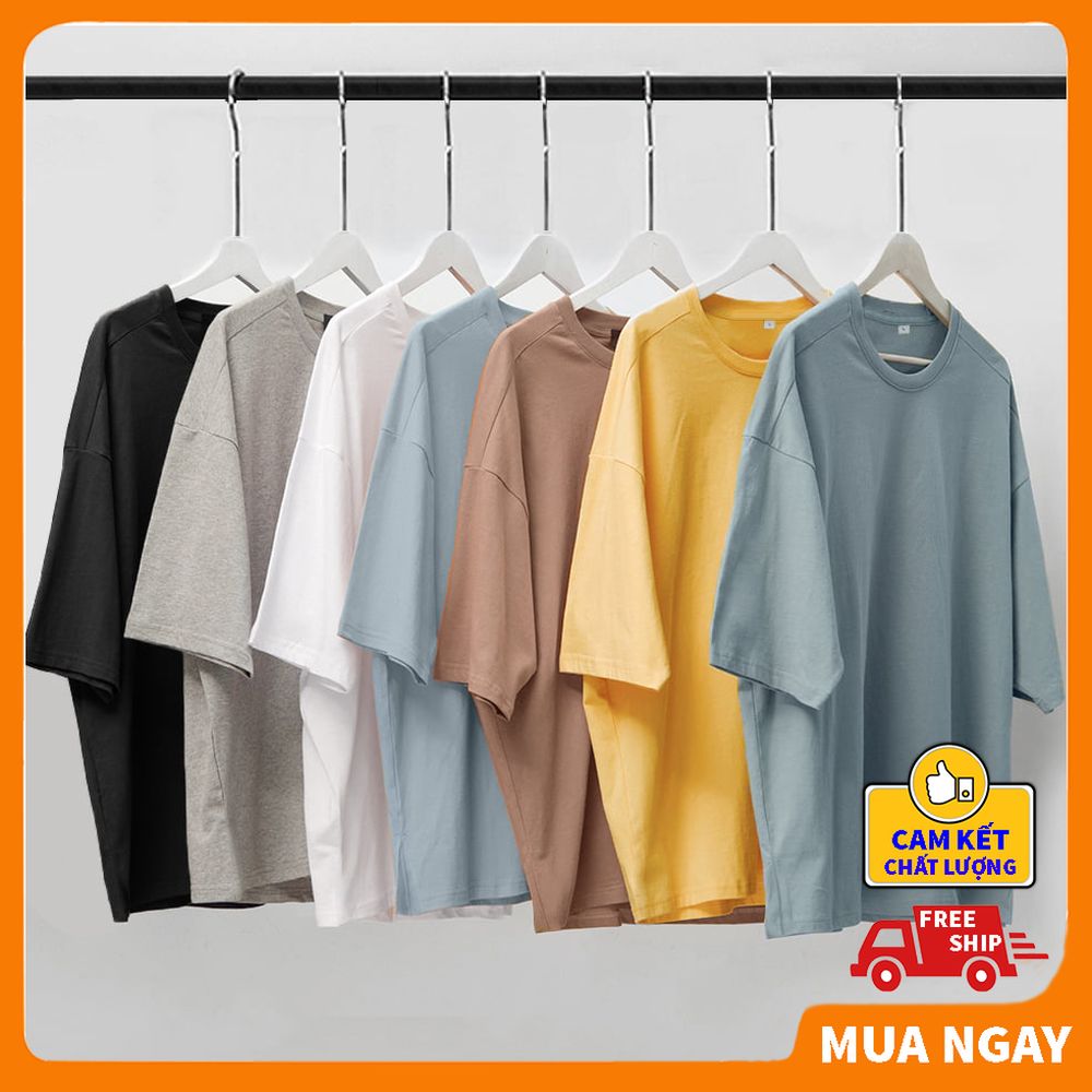 Áo thun nam nam nữ tay lỡ Basic Tee unisex form rộng ❤️KINGSPORT❤️ Áo phông nam nữ tay ngắn vải cotton dày dặn thoáng mát cao cấp giá rẻ thấm hút mồ hôi