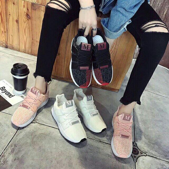 Giày thể thao bánh mì chữ M chất đẹp MIXTEEN STORE