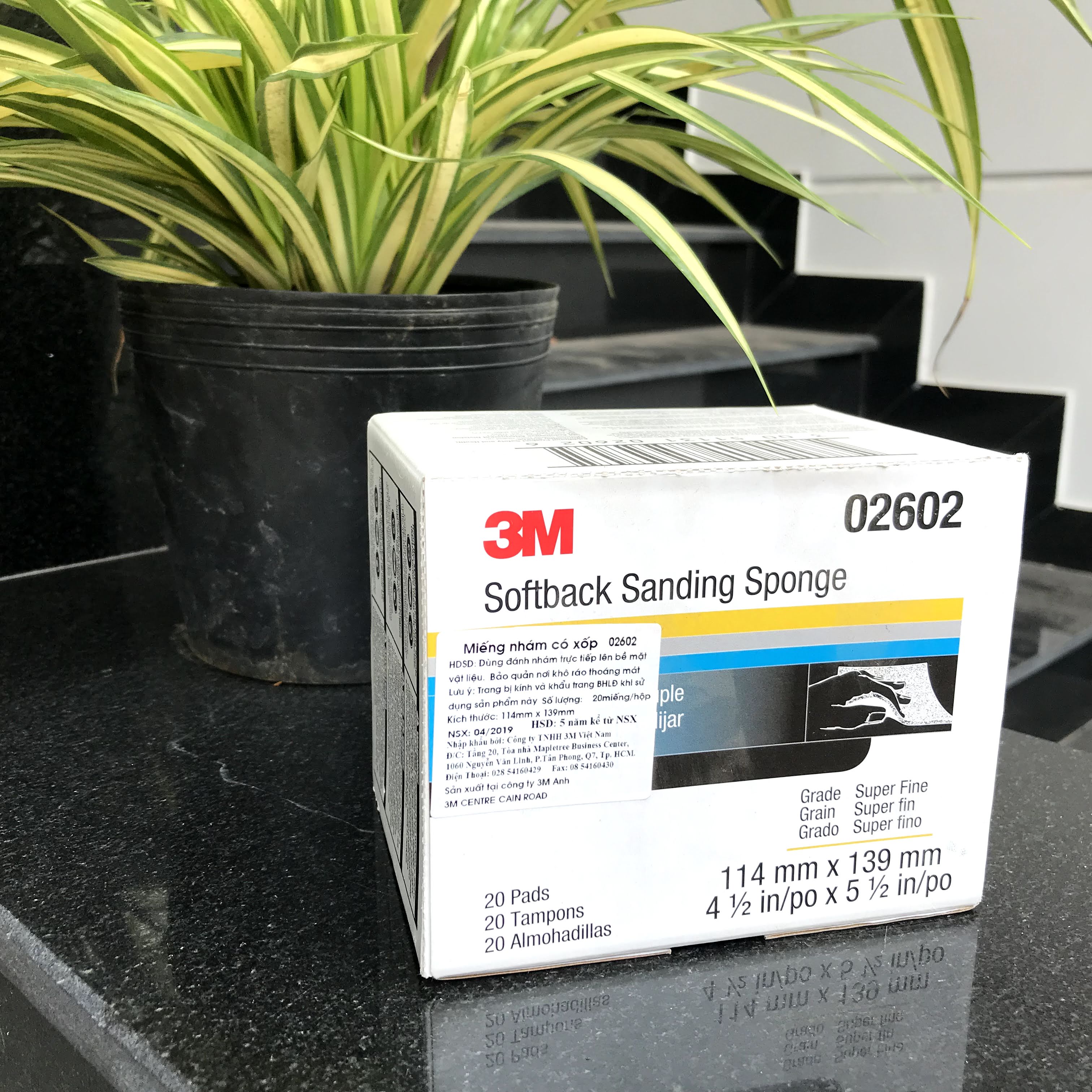Miếng nhám chà tay 3M 02602 – Superfine