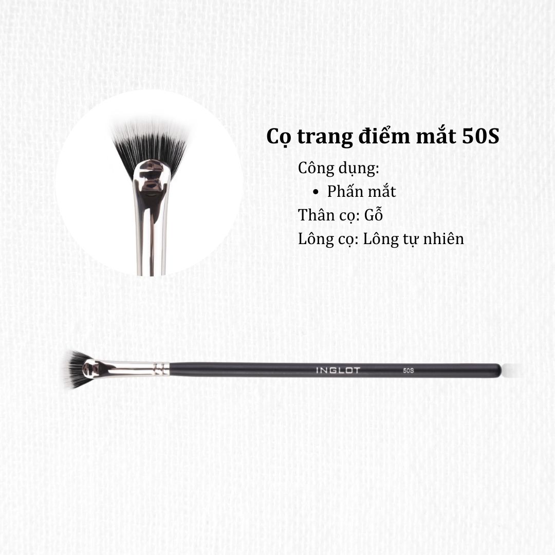 Cọ trang điểm giúp cho mi tơi mảnh Makeup Brush 50S INGLOT