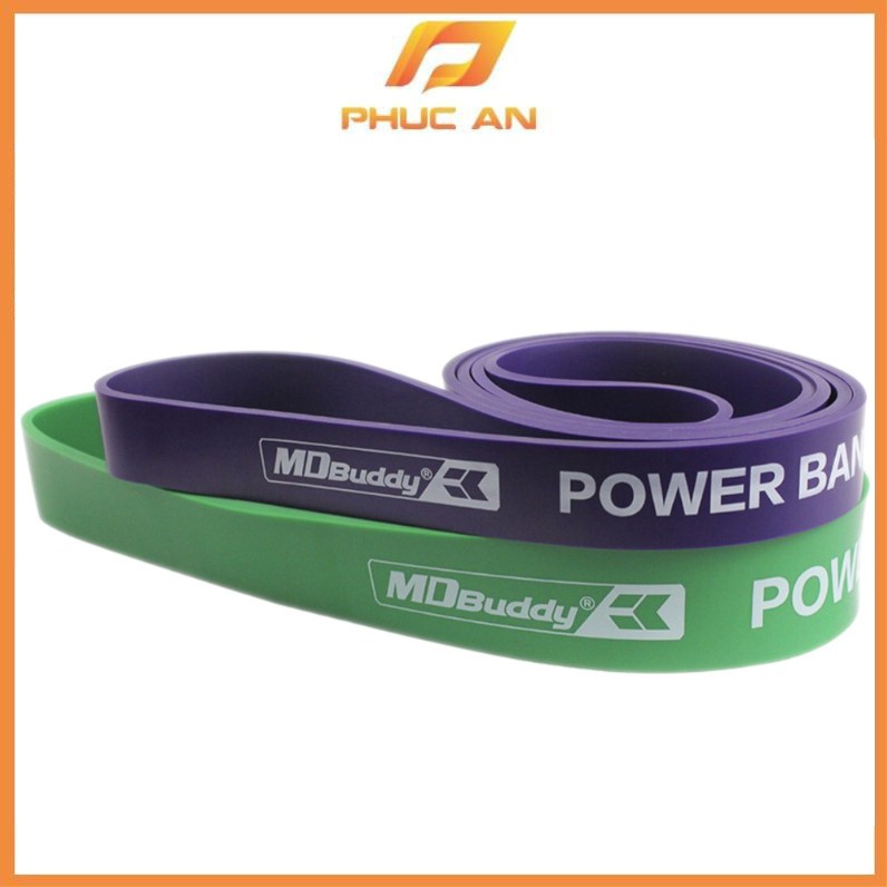Power band - dây kháng lực đàn hồi tập toàn thân cao cấp mdbuddy, hỗ trợ tập luyện đa năng