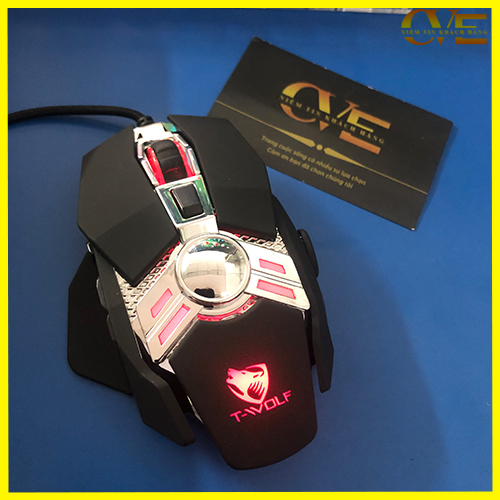 Chuột máy tính có dây t-wolf v10 - chuột led chơi game - chuột pc laptop gaming