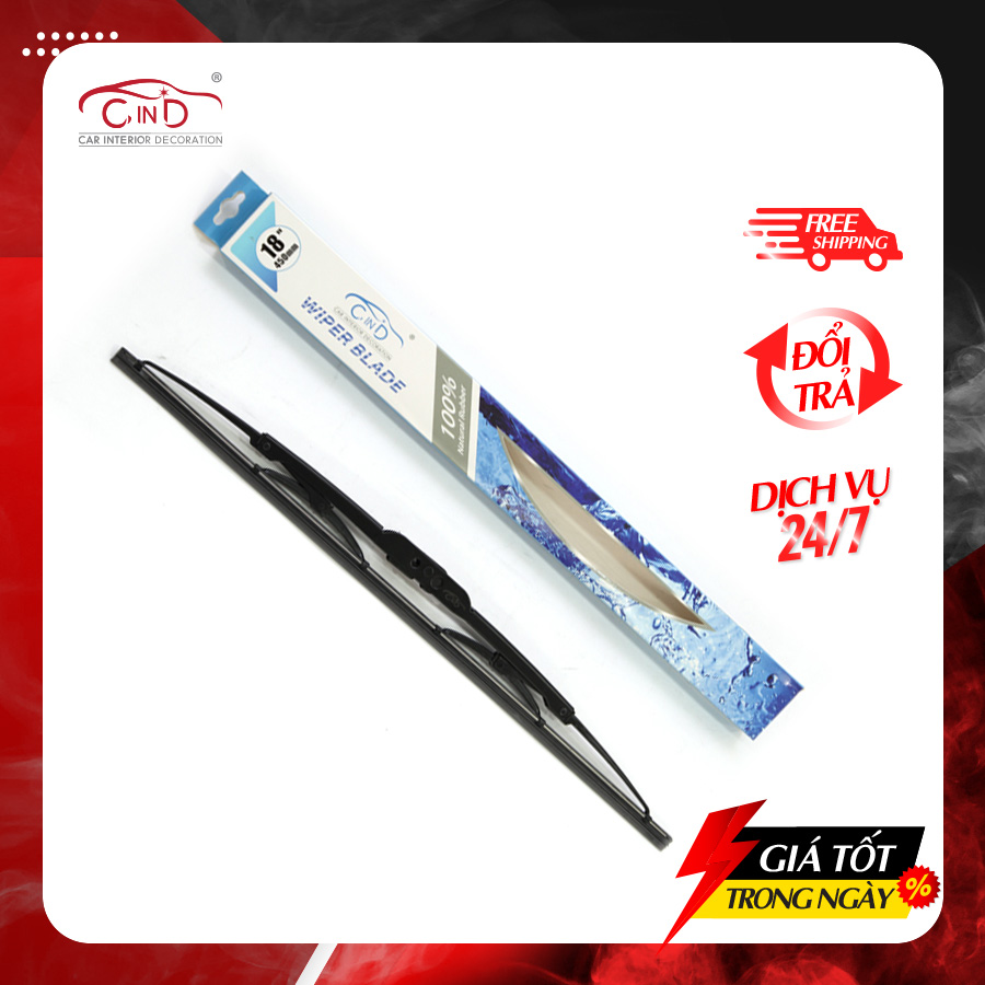 Gạt mưa gọng sắt cind 406 - nhập khẩu chính hãng