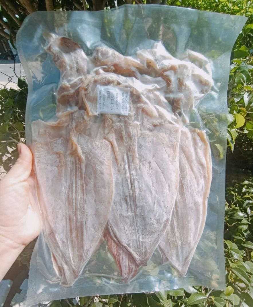 Mực khô Cát Bà (22-30con/1kg mực câu siêu ngon, Túi hút chân không)