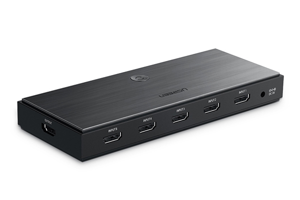 Bộ gộp hdmi 2.0 5*1 hỗ trợ 3d 4k60hz hdr chính hãng ugreen 50710