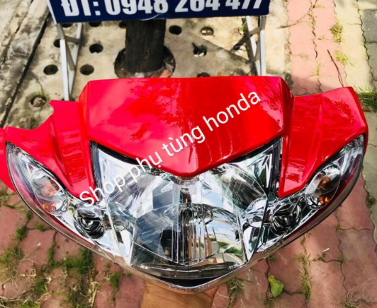 YAMAHA - ĐẦU ĐÈN SIRIUS HELLO MÀU ĐỎ HÀNG ZIN CHÍNH  HÃNG