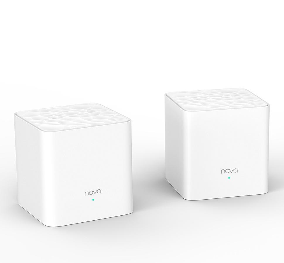 Wifi mesh tenda nova mw3 phủ sóng 200 mét vuông bộ 2 chiếc logo nova
