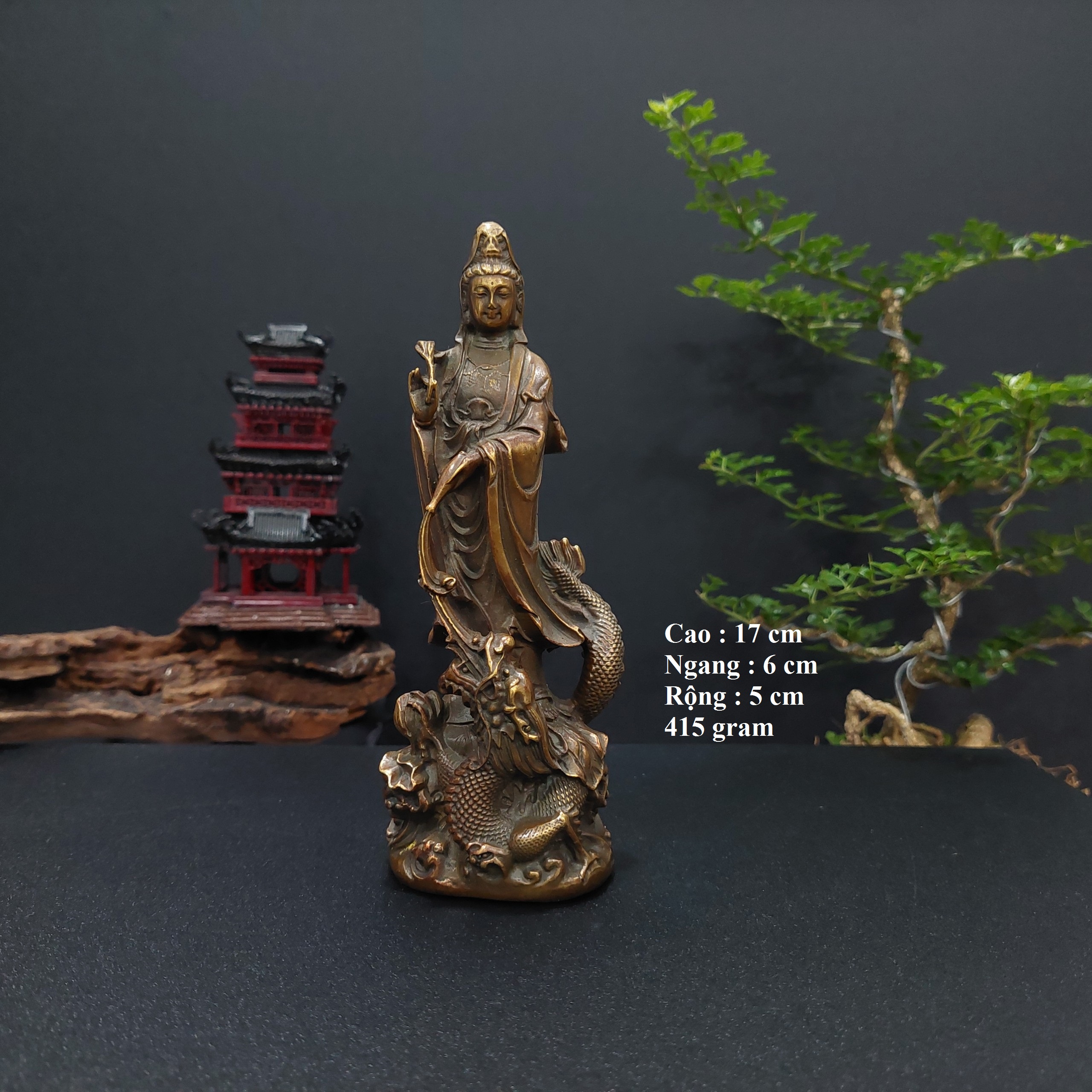 Tượng đồng quan âm nam hải ats23