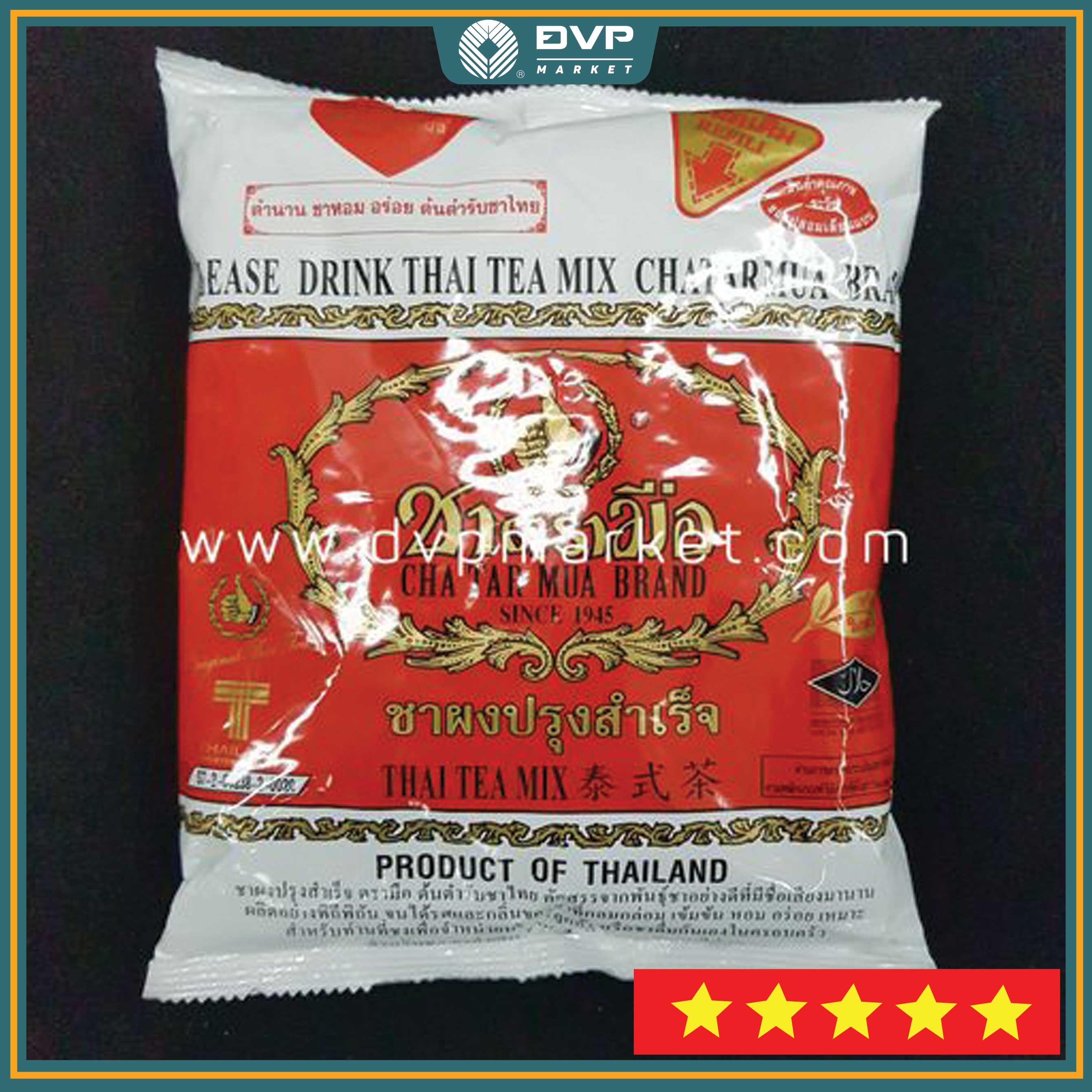Trà Thái đỏ ChaTarMua 400g nguyên liệu pha trà sữa, trà đường, các loại thức uống khác,...