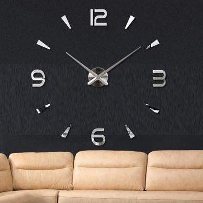 Đồng hồ treo tường 90cm đến 120cm nổi 3d - đồng hồ dán tường - đồng hồ trang trí - dh282