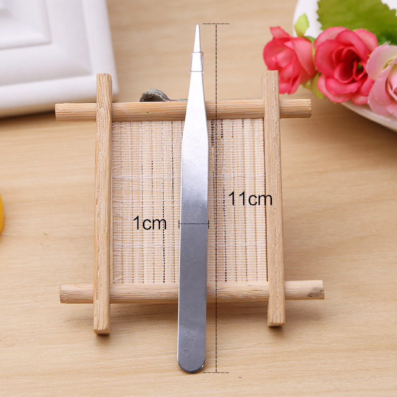 Nhíp gắp đá nail, nhíp đính đá móng tay thép Nhật, nhíp cong