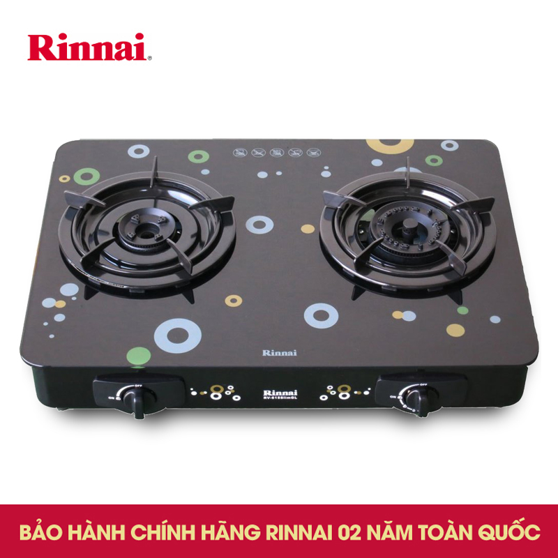 Bếp gas Rinnai RV-615Slim,Kính cường lực Chén đồng có đầu hâm