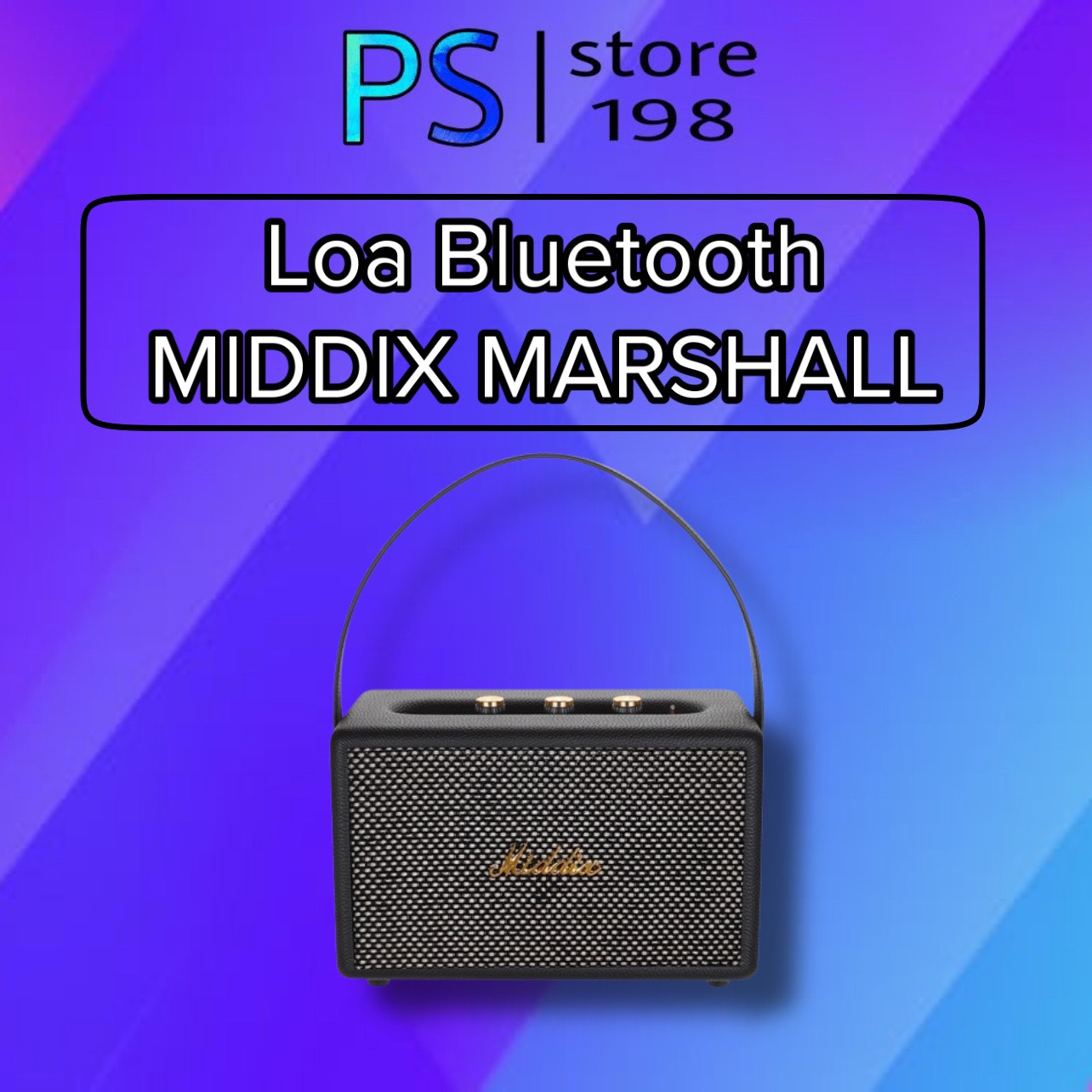 Loa Bluetooth MIDDIX MARSHALL Âm Thanh Sống Động Thiết Kế Bọc Da Kiểu Dáng Phong Cách