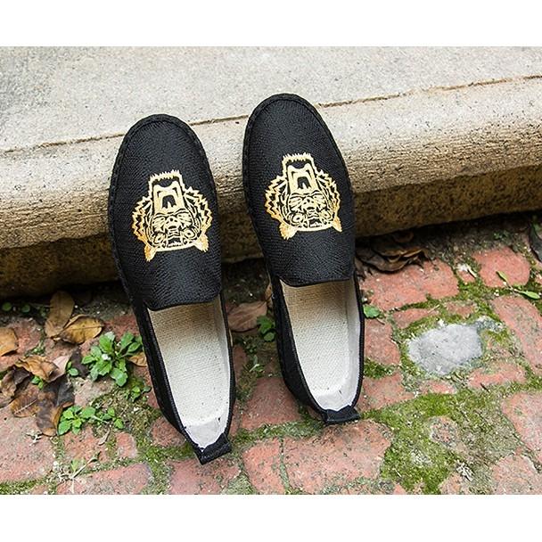 Giày lười vải s23 - slip on kezo - đế siêu êm - vải cao cấp