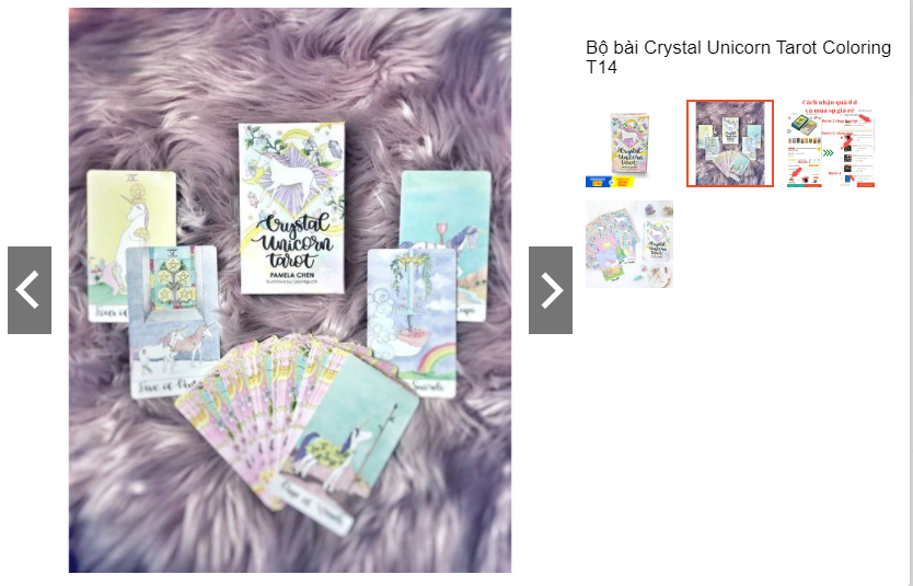 Bộ bài Crystal Unicorn Tarot Coloring T14