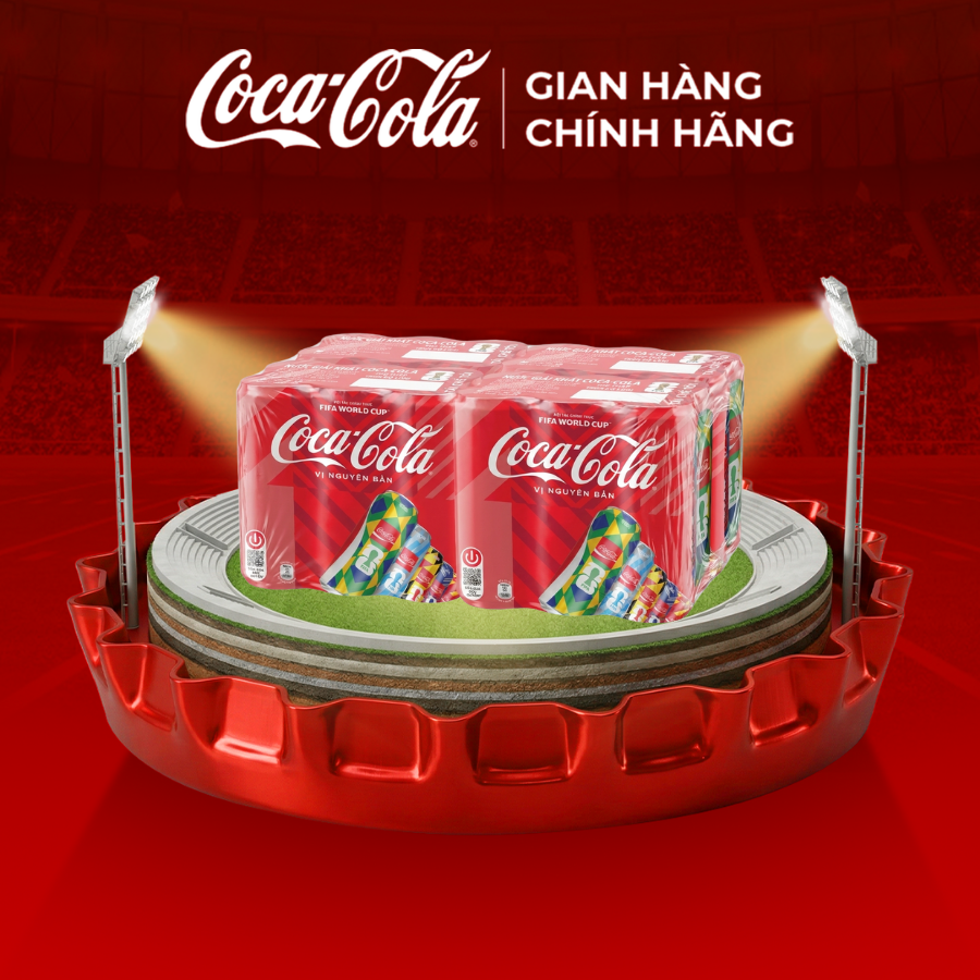 [SIÊU SALE ] Thùng/Lốc 24 Lon Nước Ngọt Giải Khát Coca-Cola Vị Nguyên Bản Original 320m/Lon Sale 15.4 Coca-Cola Chính Hãng_LD