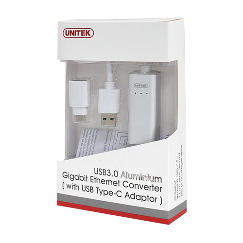 Cáp usb - lan unitek y 3464a , đđ type c