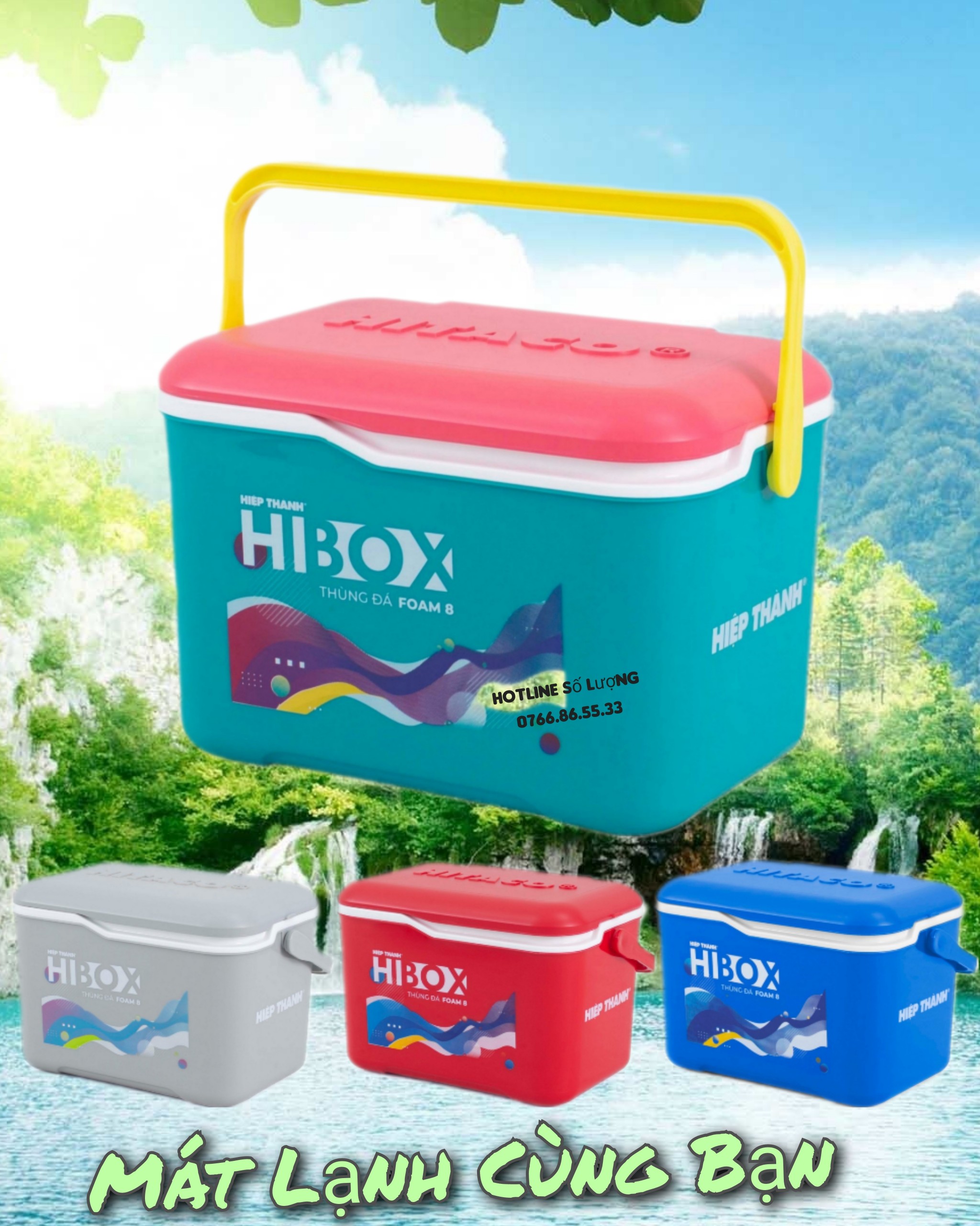 Thùng đá Giữ Nhiệt 8 Liter Hibox, Bình Đá Giữ Nhiệt Hitaco