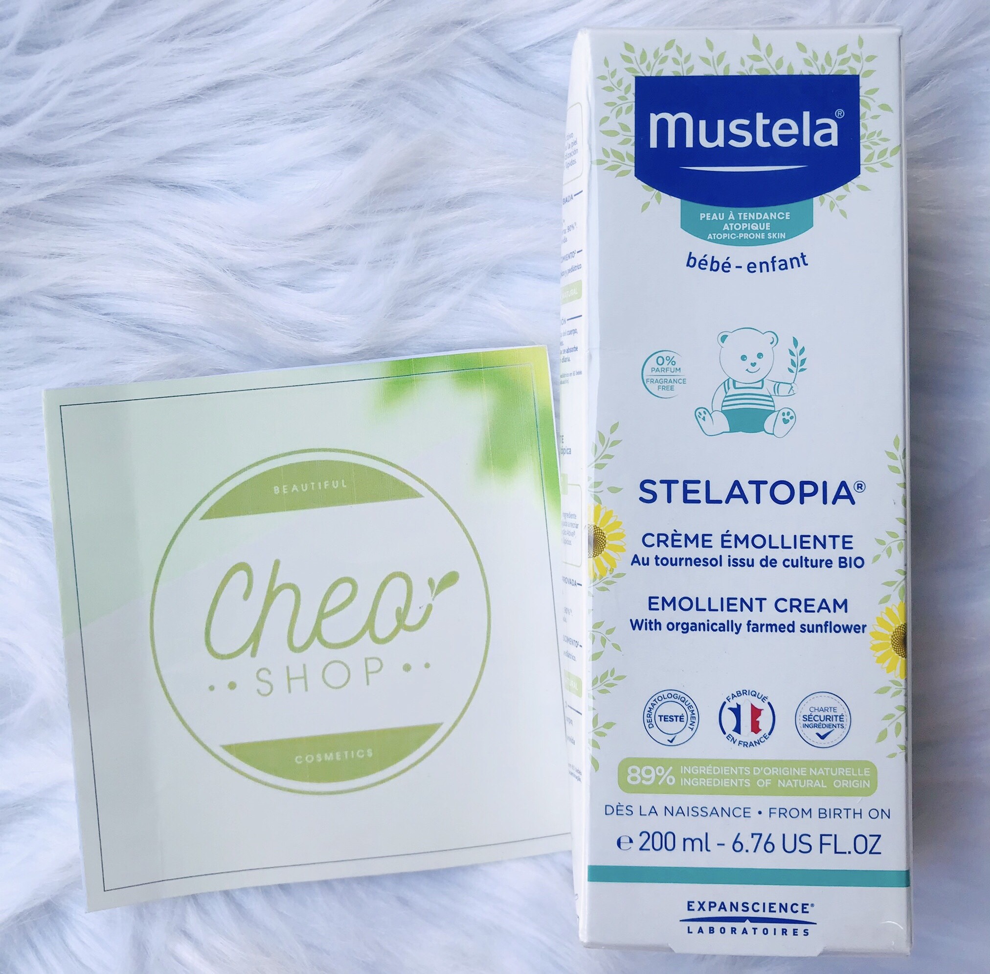 Kem dưỡng da Mustela cho bé chàm thể tạng Stelatopia Emollient Cream 200ml