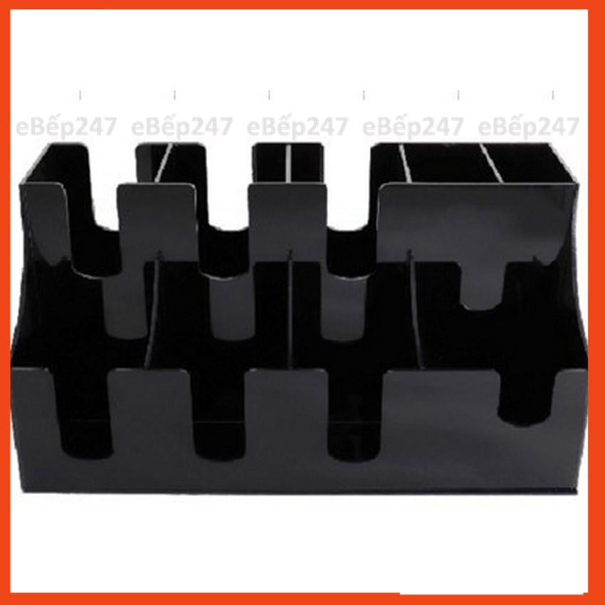 Kệ đựng, úp cốc trà sữa bằng nhựa Mica ABS cao cấp, nhiều ngăn chứa, siêu bền, siêu tiện lợi - eBep247