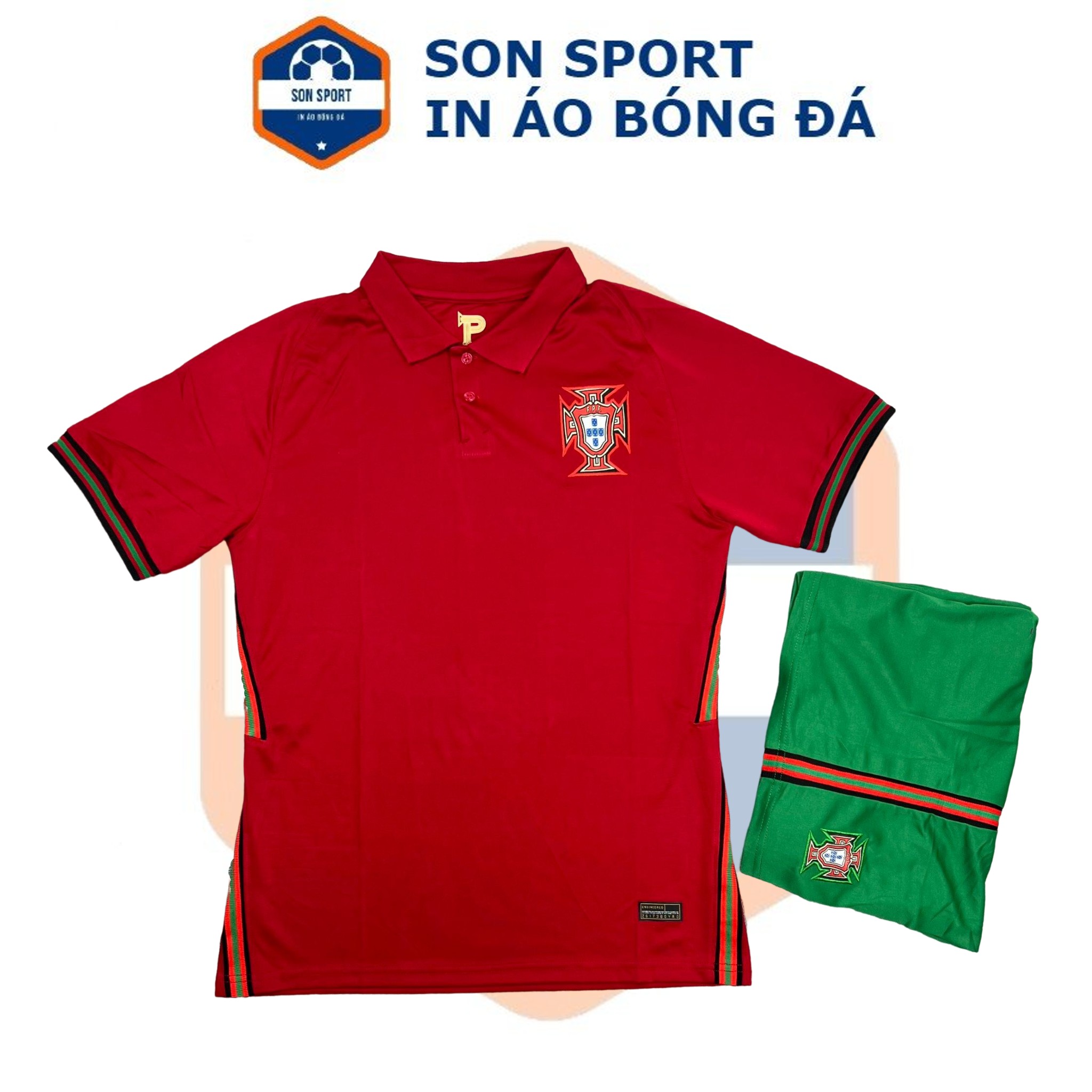 Bộ quần áo bóng đá Fex thái CLB Bồ Đào Nha đỏ Euro 2020