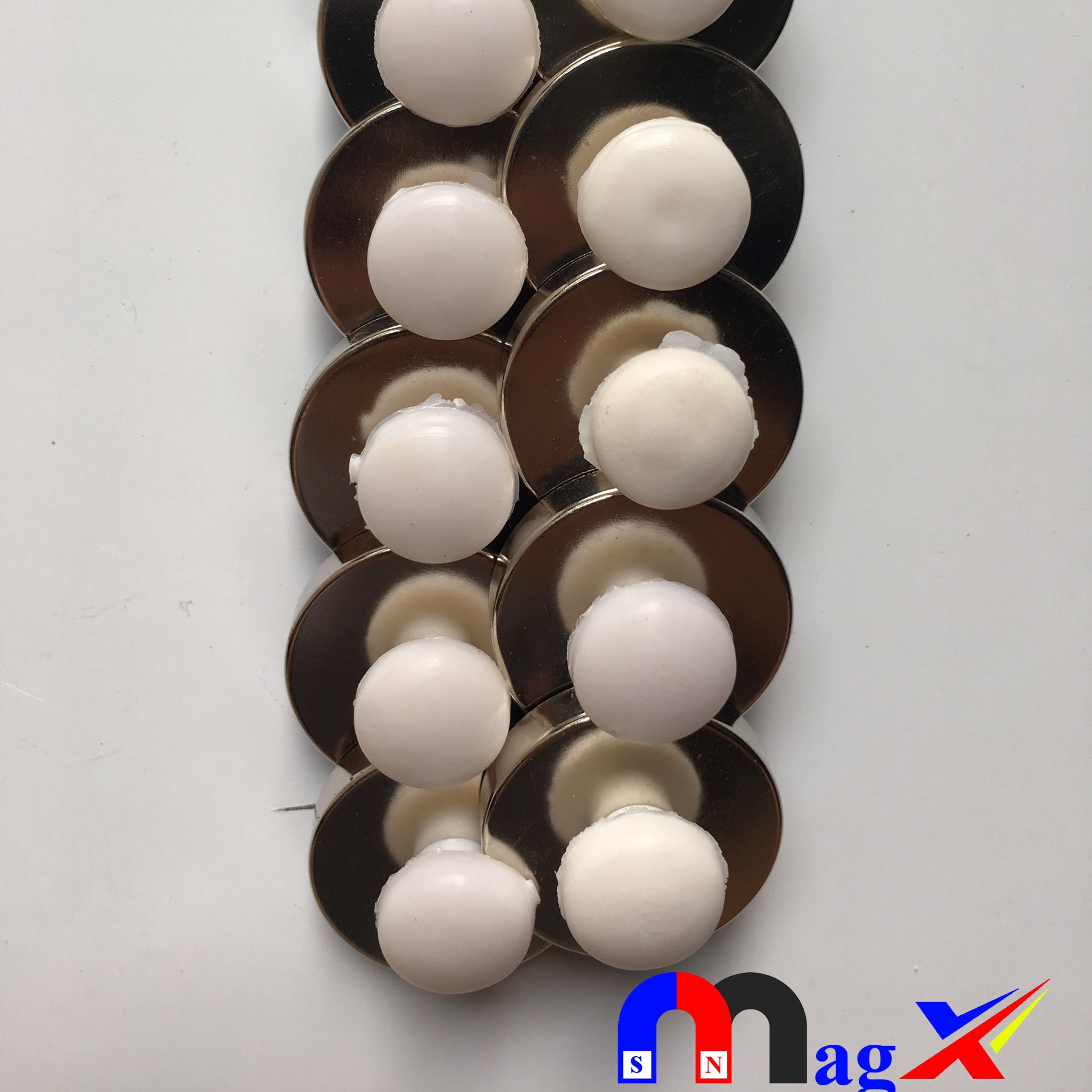 [HCM]Nam Châm Đính Bảng Từ - D16 Bọc Sắt Mạ Inox - Bộ 50 Viên