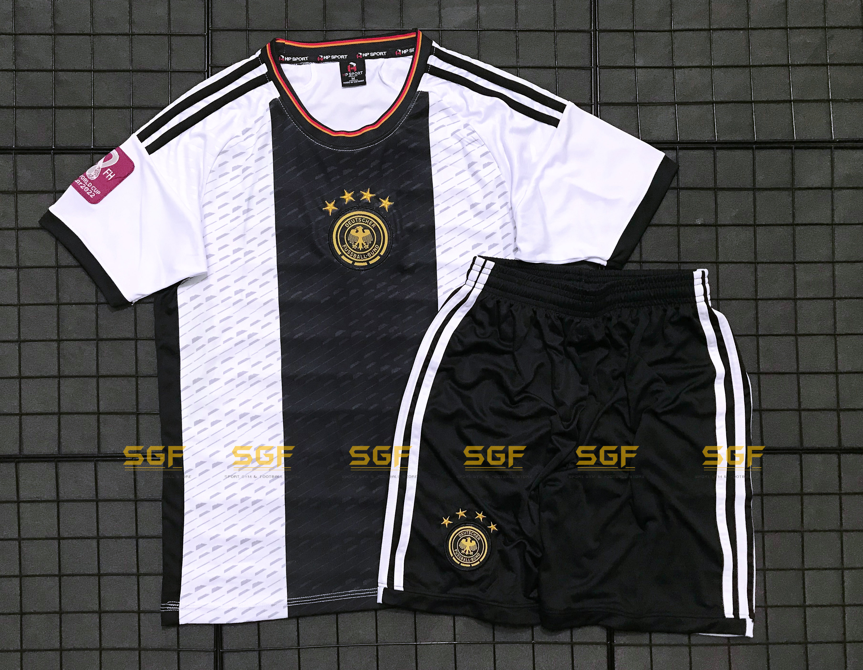 [HCM]Quần Áo Bóng Đá TUYỂN ĐỨC trắng sân nhà 2023