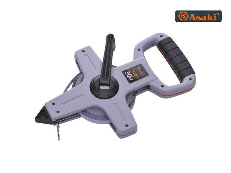 Thước cuộn thép có tay cầm asaki ak-2516 c2-50m