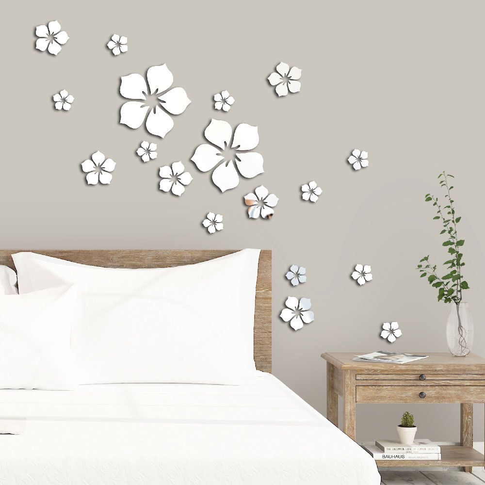 [HCM]18 HOA TRANG TRÍ TƯỜNG - HOA GƯƠNG NEON DÁN TƯỜNG SANG TRỌNG 18 HOA MAI TRANG TRÍ