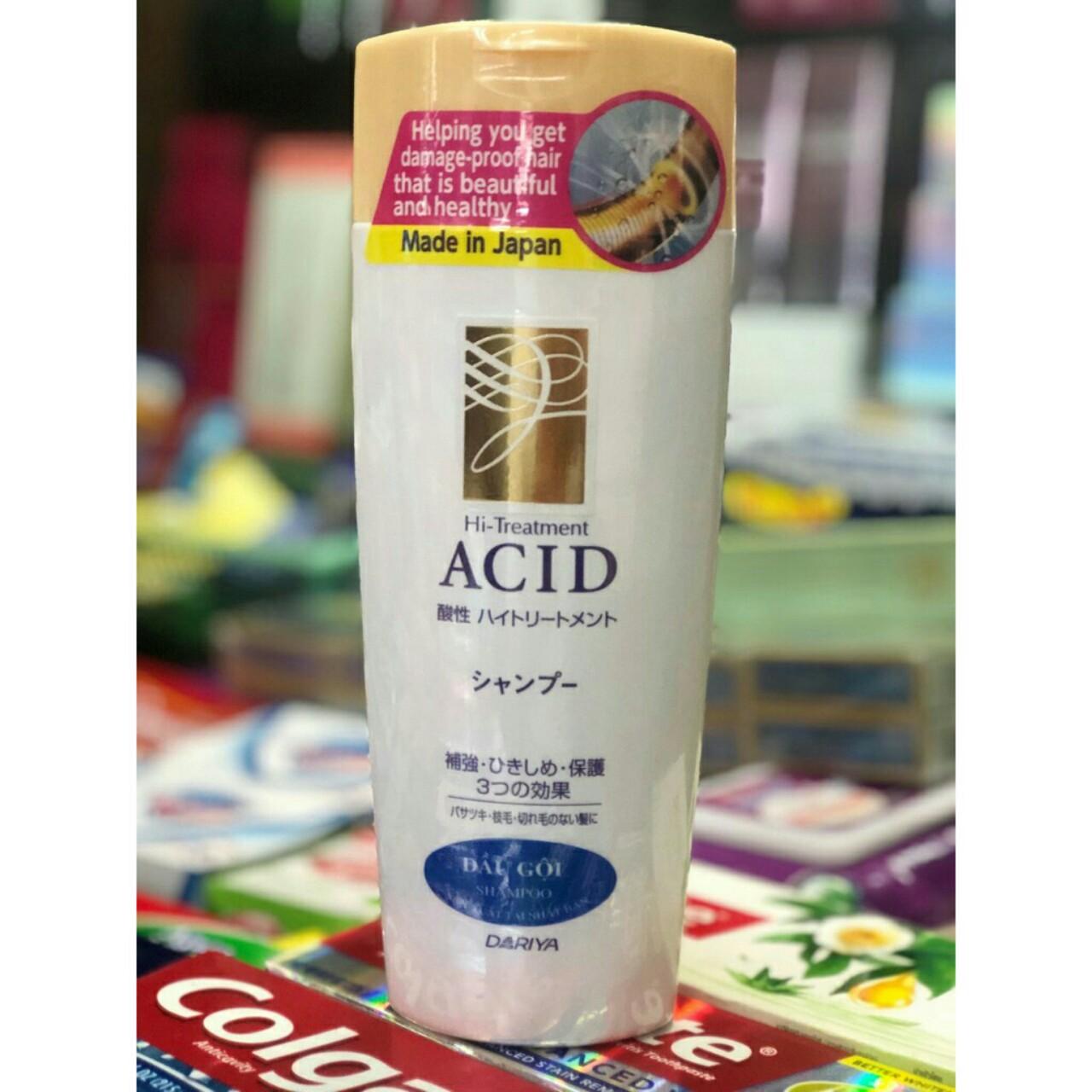Dầu gội acid hair shampoo dariya 350 ml phục hồi hư tổn