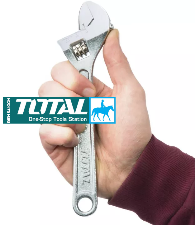 Mỏ lết 200mm 8inch adjustable wrench total ingco chính hãng tht101083