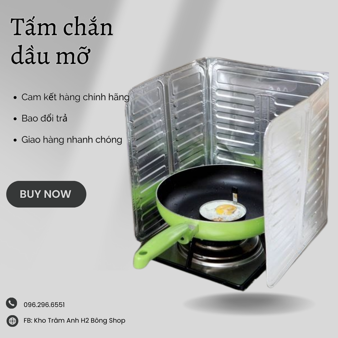 Tấm chắn dầu mỡ. chắn bẩn nhà bếp tiện lợi
