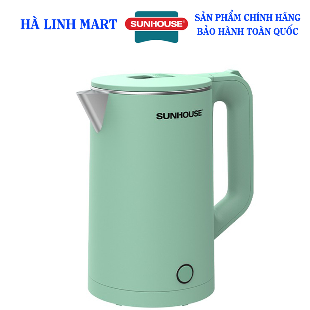 Ấm siêu tốc inox 2 lớp Sunhouse SHD1350 - Bình siêu tốc - Ấm đun nước siêu tốc - Bình đun nước siêu tốc - Bảo hành 12 tháng