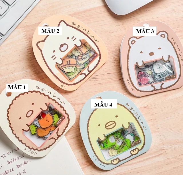 Tui 50 miêng dan stichker trang trí sổ tay, planner bujo