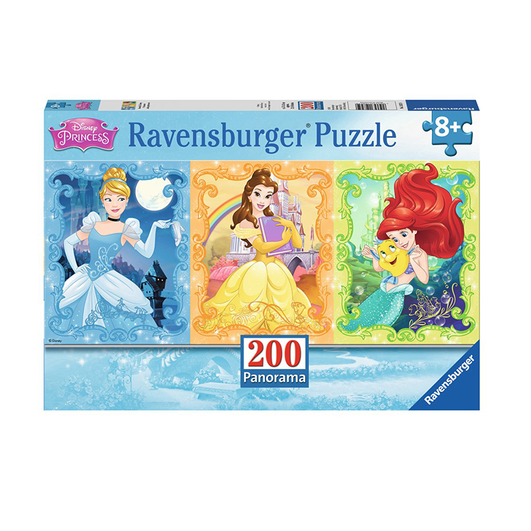 RV128259 Xếp hình puzzle Beautyful Princesses 200 mảnh RAVENSBURGER||Disney license