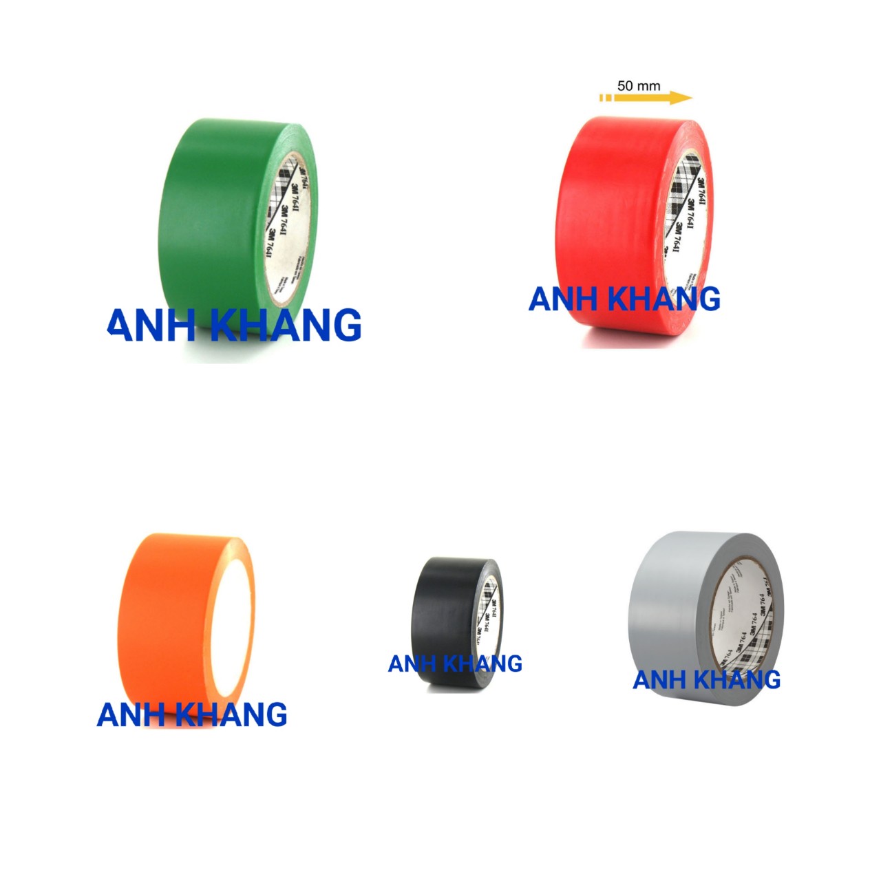 [HCM]keo dán 3M General Purpose Vinyl Tape 764Băng keo Vinyl 3M 764 là loại băng keo dán nền có nhiều màu sắc của 3M Được dùng phổ biến trong các ngành công nghiệp trong các nhu cầu không yêu cầu cao về độ chịu nhiệt