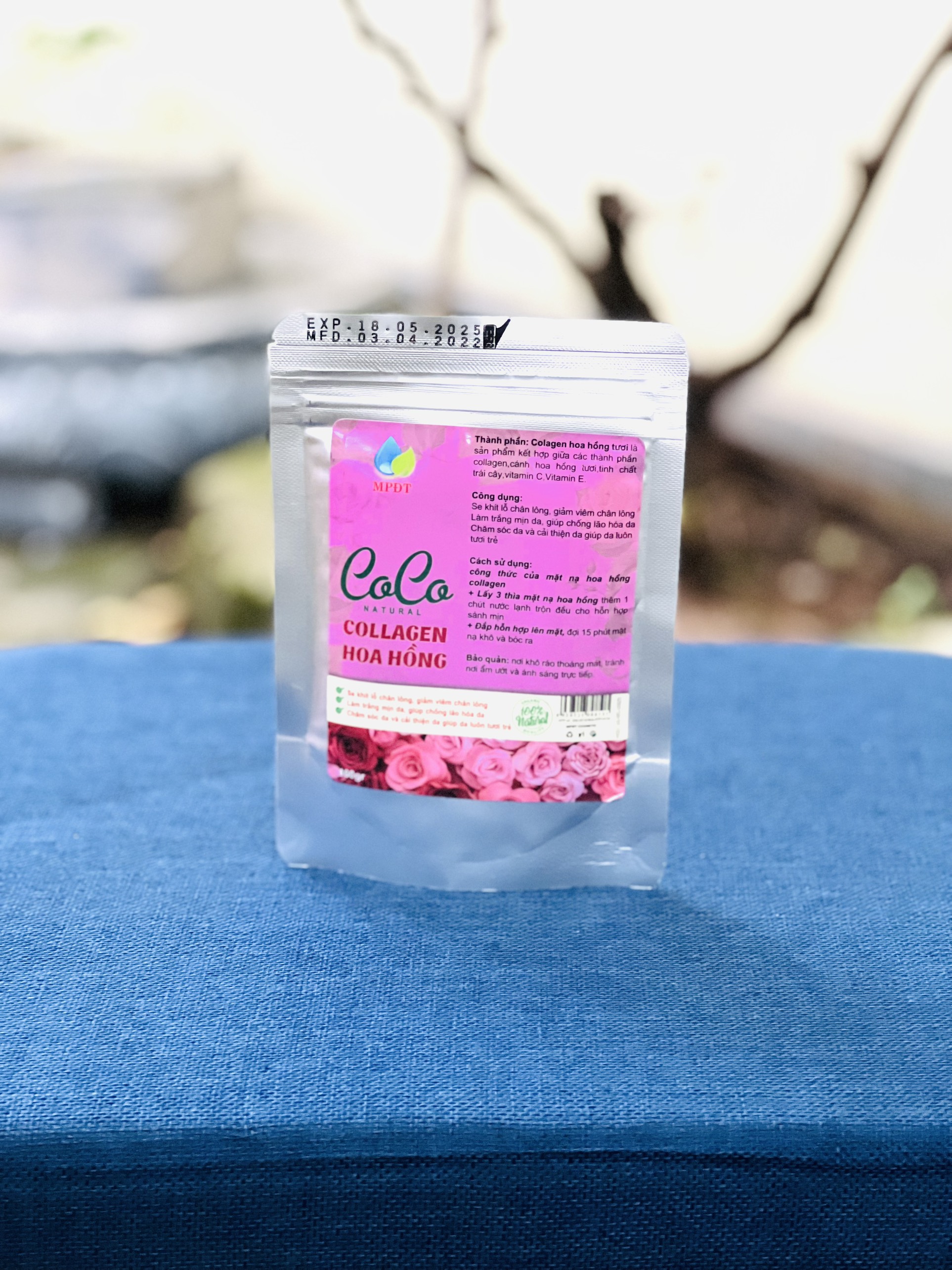 Bột đắp mặt collagen cánh hoa hồng(mask dẻo) (cao cấp) mới cập nhật