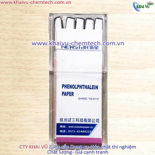 Hộp Giấy test thử Phenolphtalein
