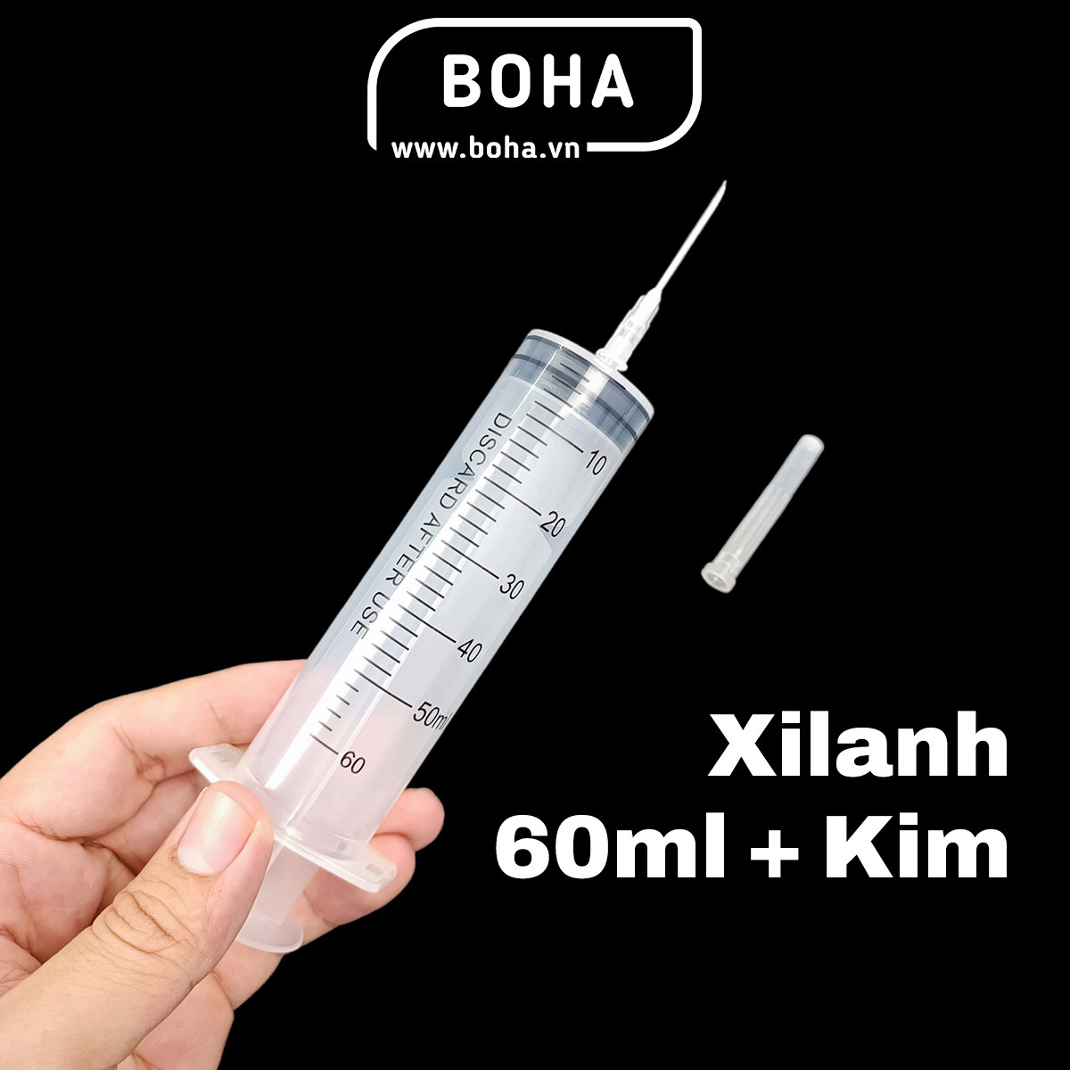 Xilanh kèm theo kim tiêm 60ml, ống tiêm 60ml kèm kim tiêm - XL602