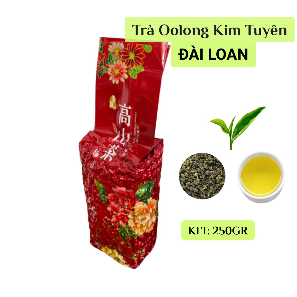 [HCM]TRÀ Ô LONG (OOLONG) KIM TUYÊN ĐÀI LOAN 250GR