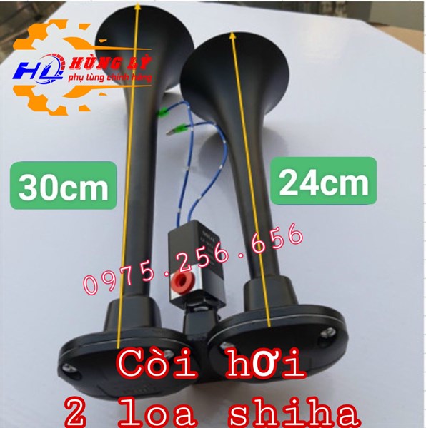 Còi hơi 2 loa shiha còi kèn ô tô phụ tùng và phụ kiện ô tô phụ tùng Hùng Lỳ