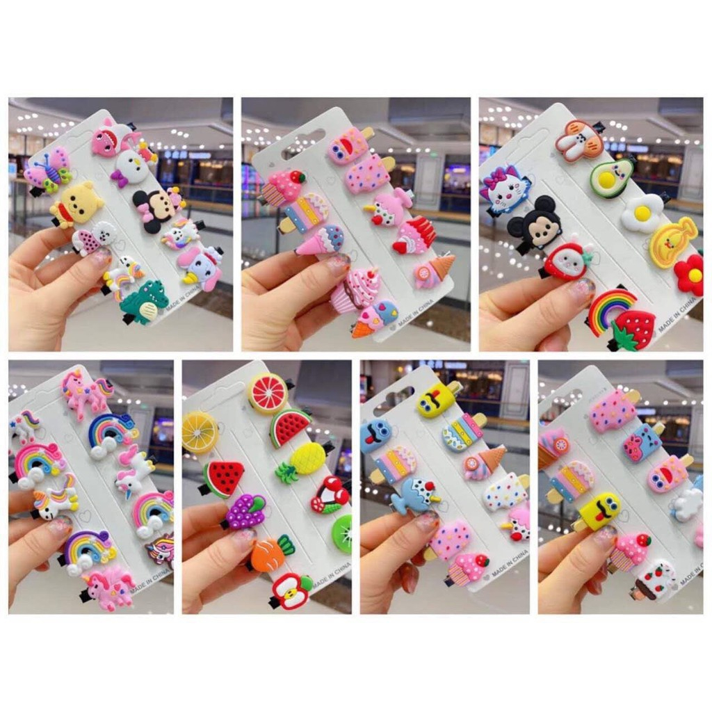 Set kẹp tóc siêu xinh cho bé