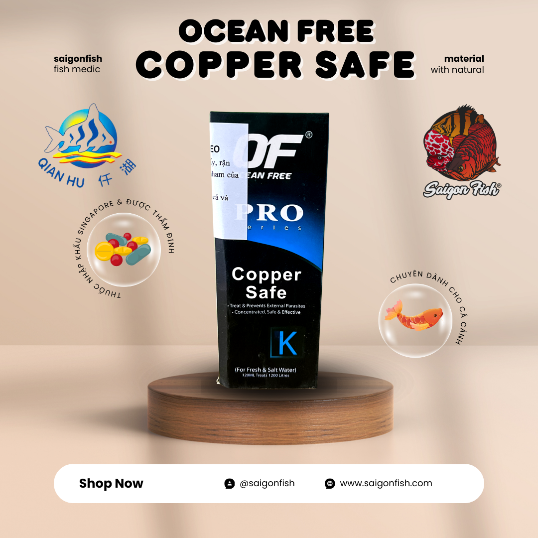 OCEAN FREE K-PRO COPPER SAFE | Trùng Mỏ Neo 120ML