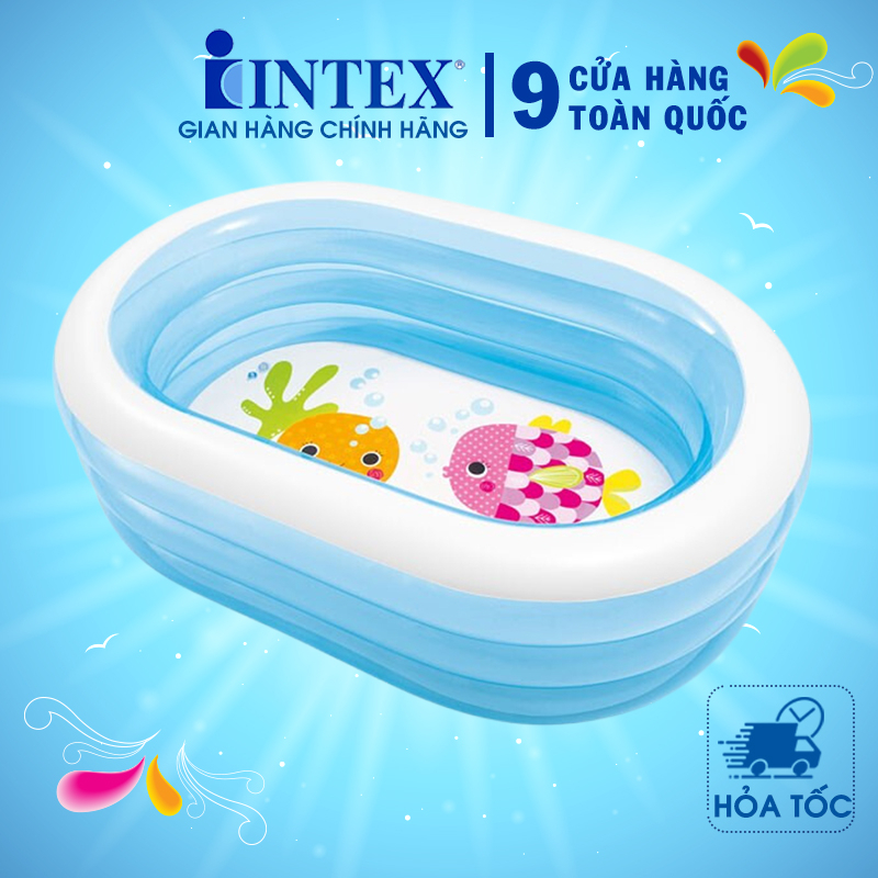 Bể bơi phao mini cho bé hình Oval INTEX 57482