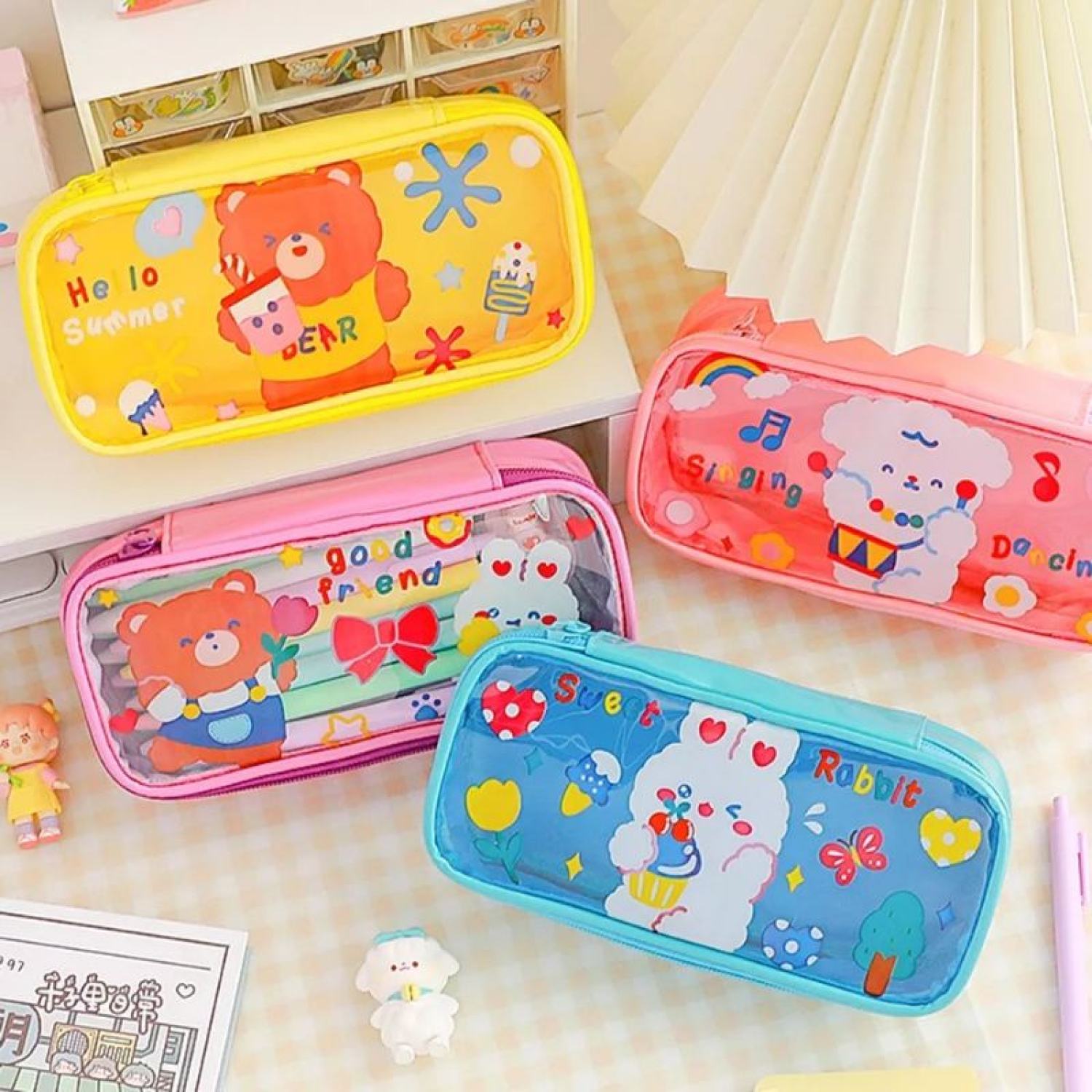 Bóp viết kawaii 5002 to đẹp 20x5.5x9.5cm