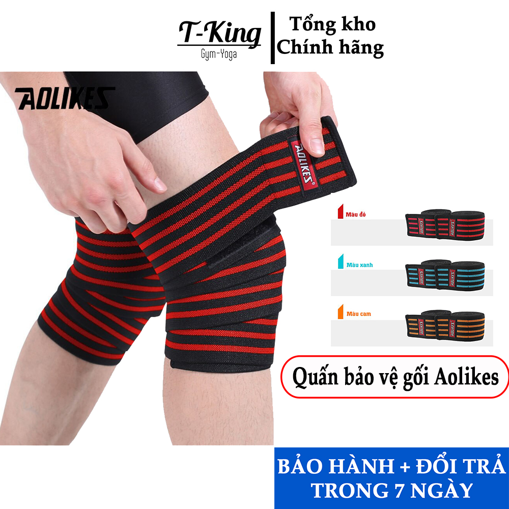 Quấn gối Aolikes Quấn đầu gối - Bảo vệ đầu gối - Băng gối tập Gym giảm chấn thương Gối