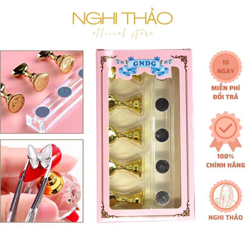 Đế gắn móng giả nam châm Nghi Thảo phụ kiện nail