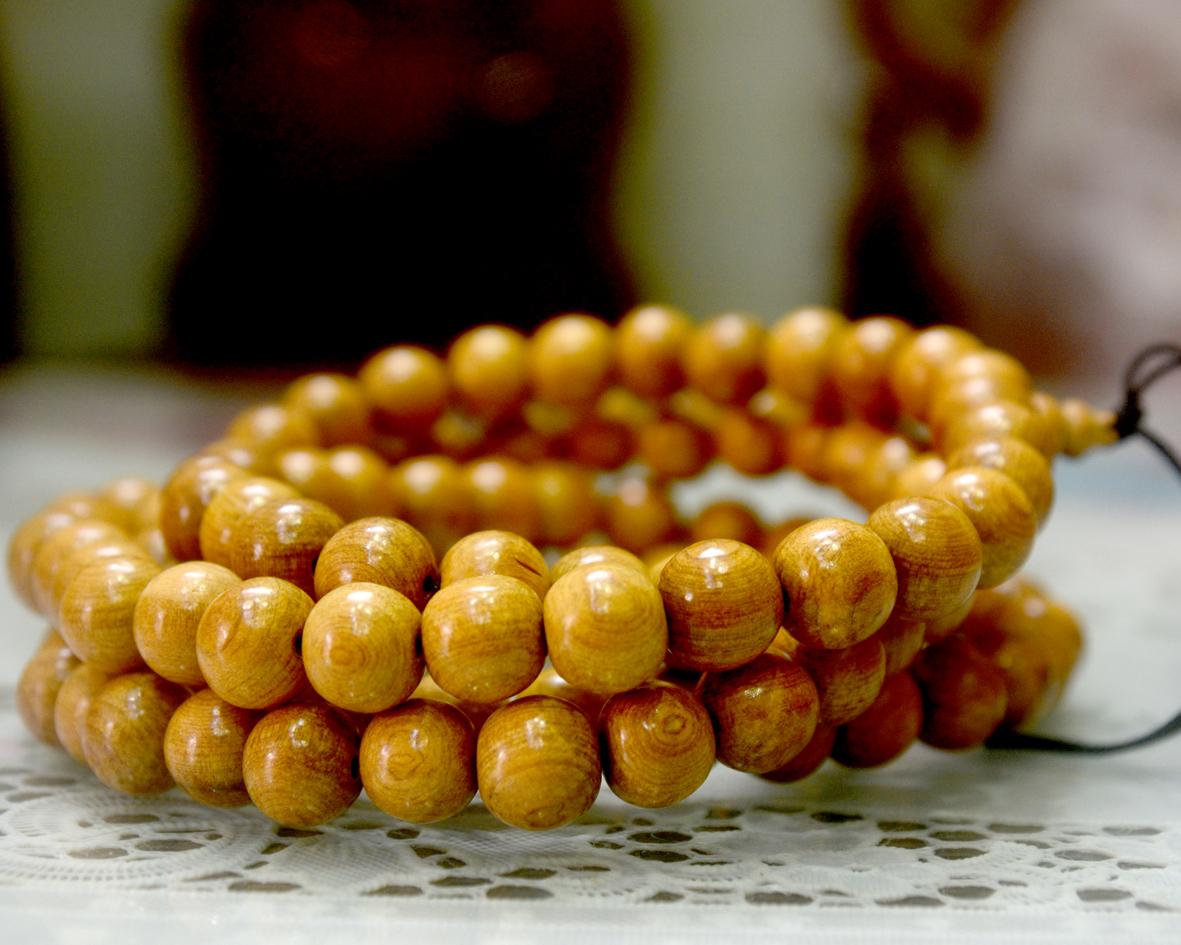 [HCM]Dây chuỗi gỗ bách xanh 108 hạt-Nhiều cỡ ly