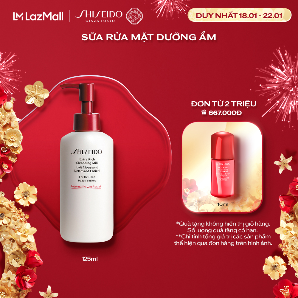 Sữa rửa mặt dưỡng ẩm SHISEIDO Extra Rich Cleansing Milk 125ml